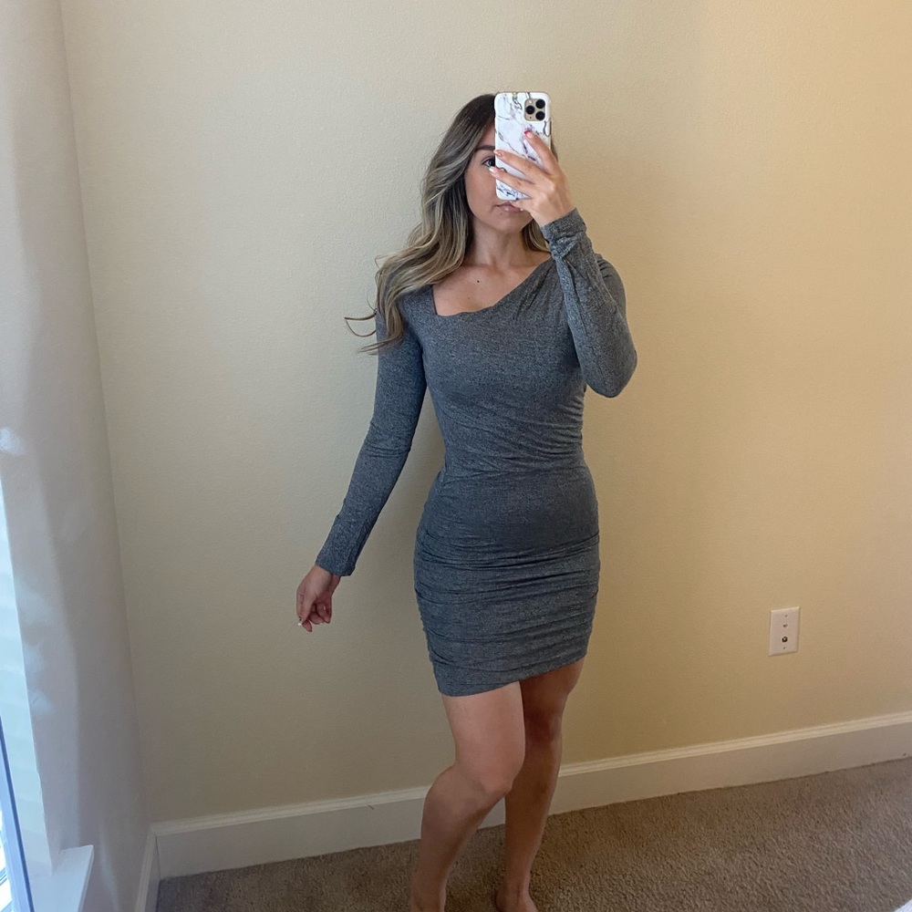 H&M grey midi dress - NWT